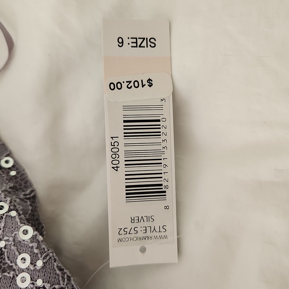NEW - Silver Sequin Evening Dress - NWT - Picture 13 of 13